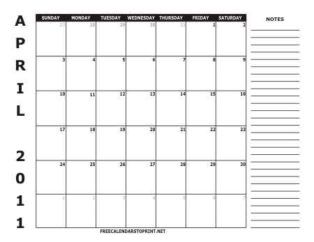 Calenders Print on Free Calendars To Print   Free Calendars To Print   2011 Calendar 2