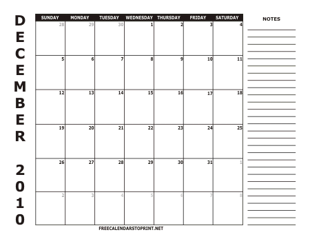 Calendars  Print on Free Calendars To Print   Free Calendars To Print   2010 Calendar 2