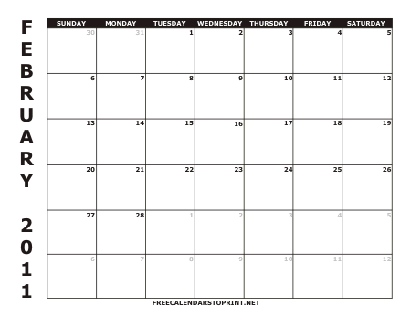 Printable Free Calendar 2011 on Free Calendars To Print   Free Calendars To Print   2011 Calendar 1