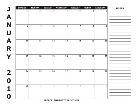 Calendar  Print on Free Calendars To Print   Free Calendars To Print   2010 Calendar 2