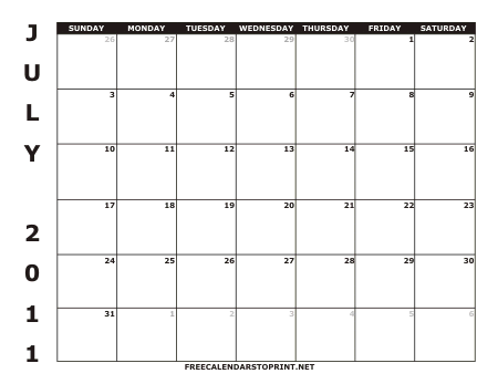 2011 Calendars Print on Free Calendars To Print   Free Calendars To Print   2011 Calendar 1